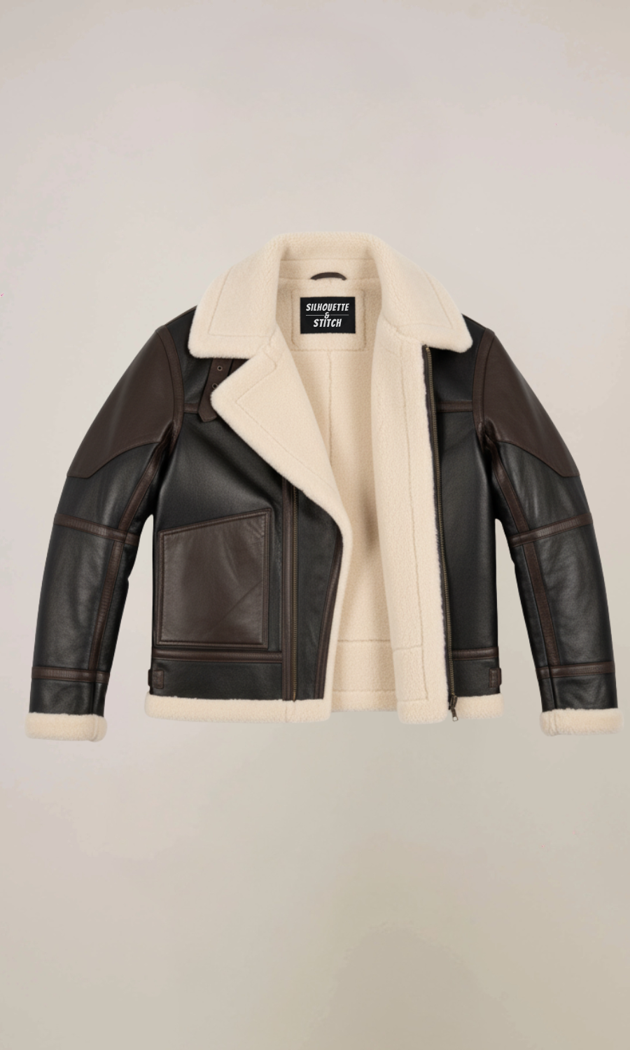 Black B3 Lambskin Bomber Leather Jacket