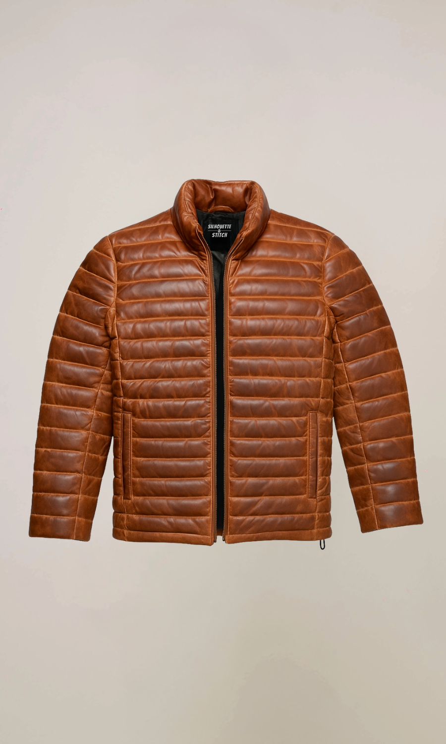 Men’s Sheepskin Puffer Leather Jacket