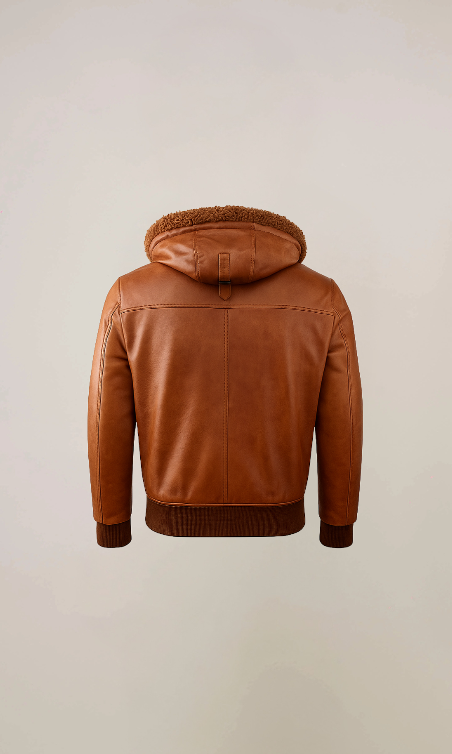 Men’s Brown Hood Aviator Vintage Leather Jacket