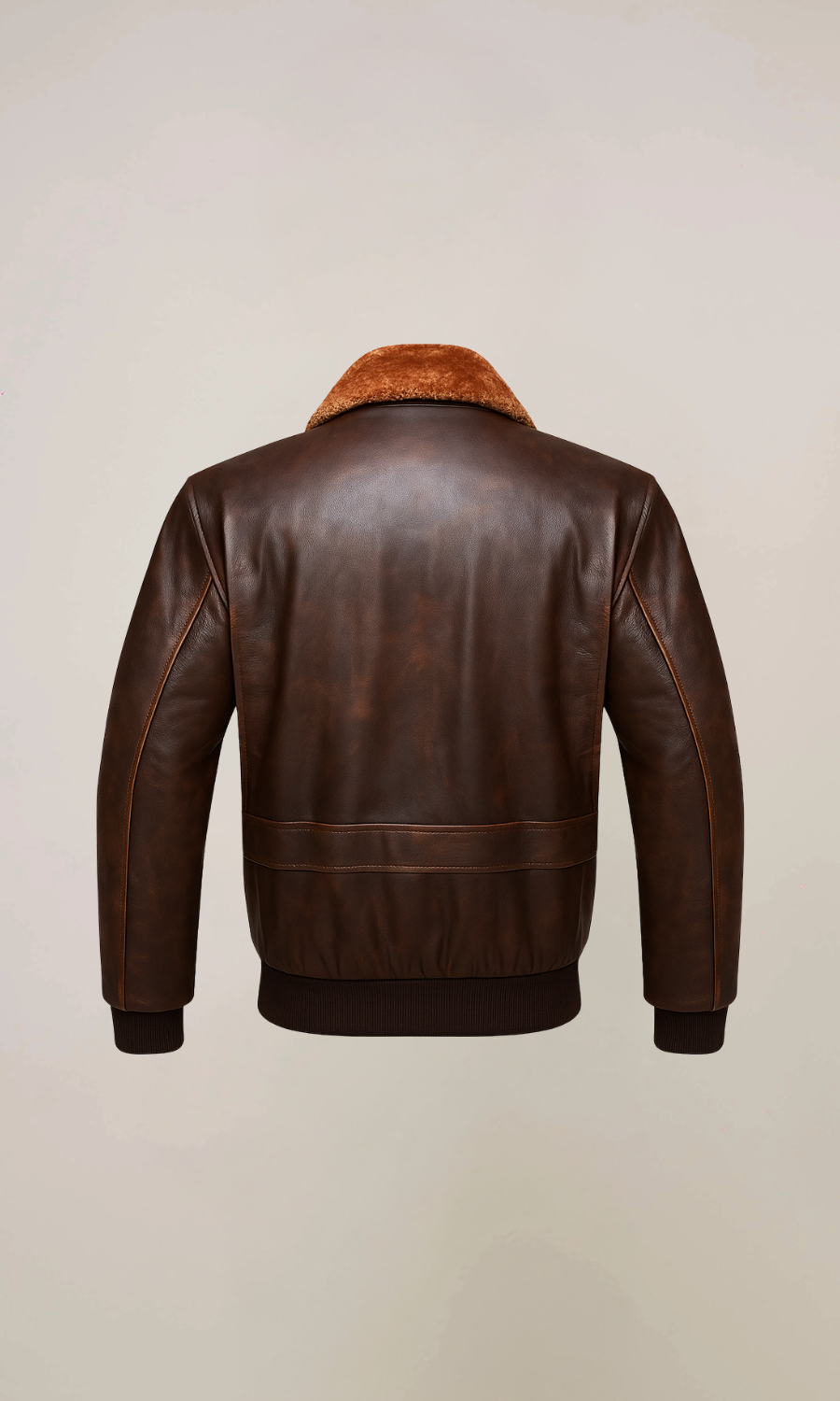 Men’s Distressed Brown Vintage Sheepskin Leather Jacket