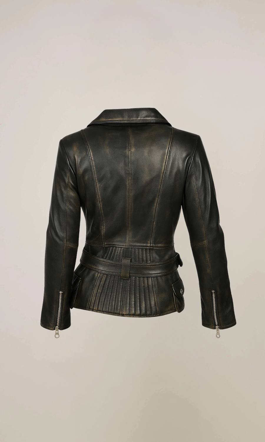 Women's Vintage Sheepskin Leather Jacket