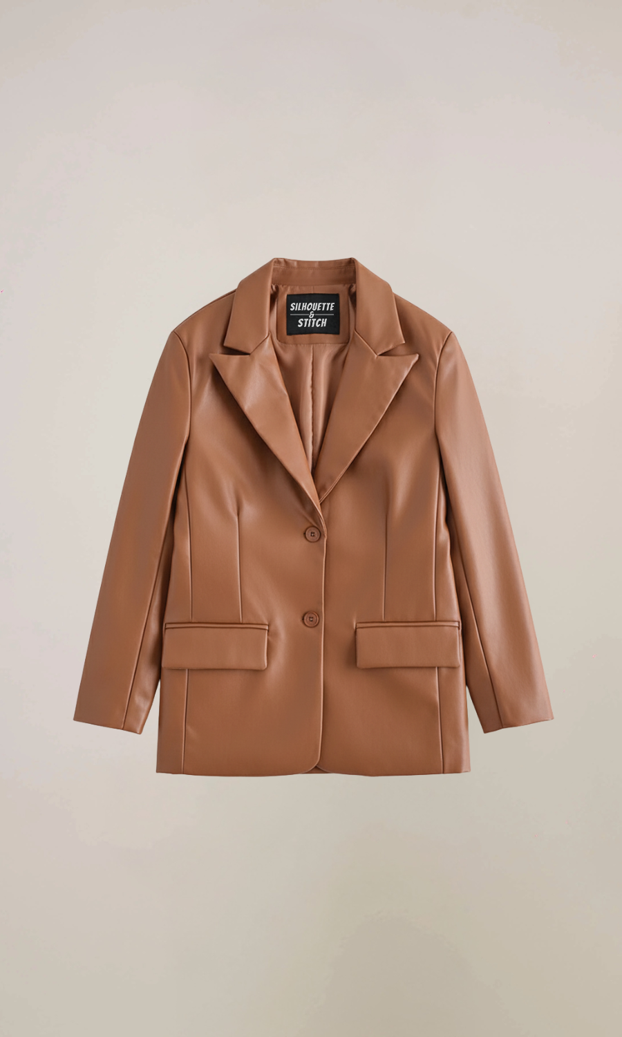 Women’s Leather Blazer Jacket