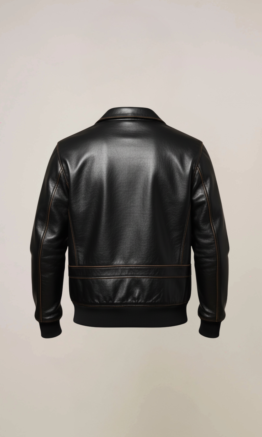 Men’s Black A2 Aviator Retro Leather Jacket
