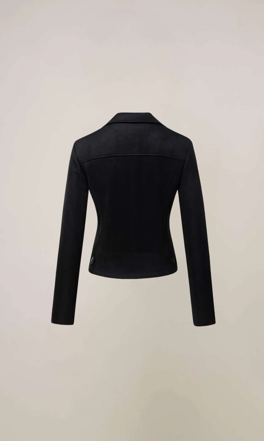 Women's Black Suede Moto Jacket