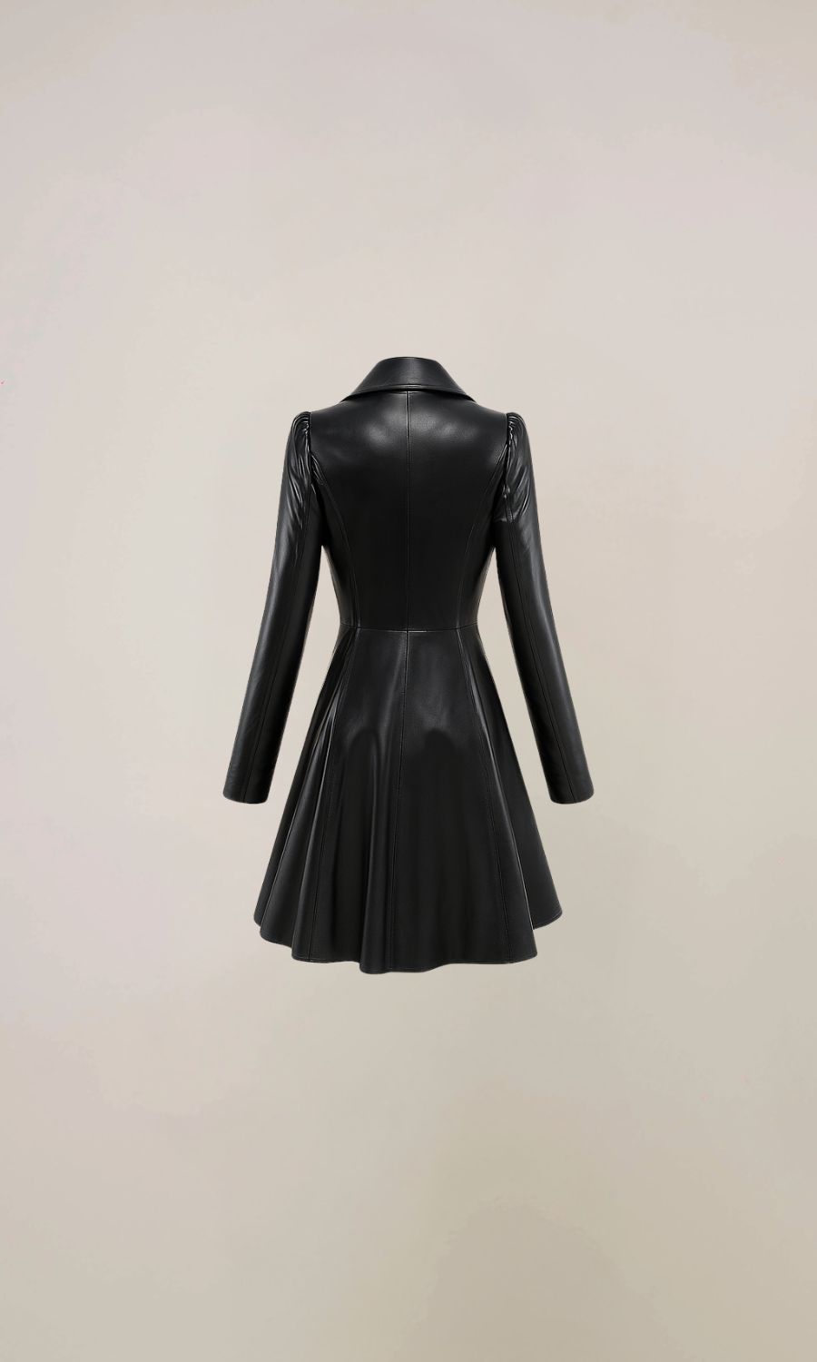 Women’s Black Leather Coat