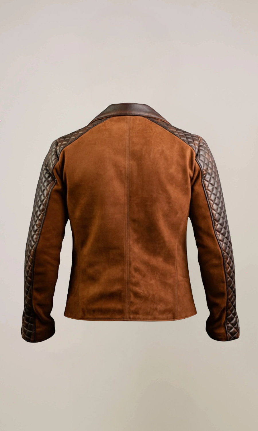 Men’s Stylish Cafe Racer Brown Leather Jacket