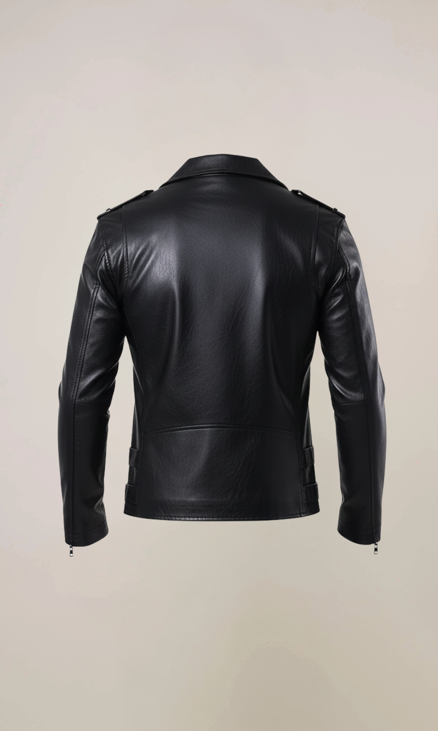 Men’s Relic Black Biker Leather Jacket