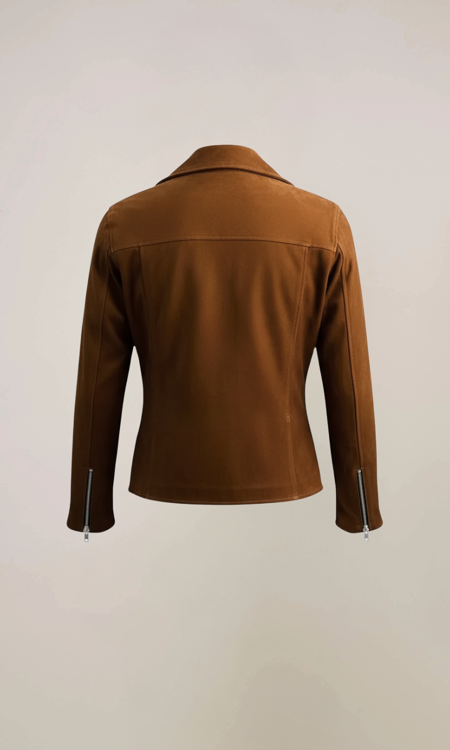 Men’s Brown Double Rider Suede Leather Jacket