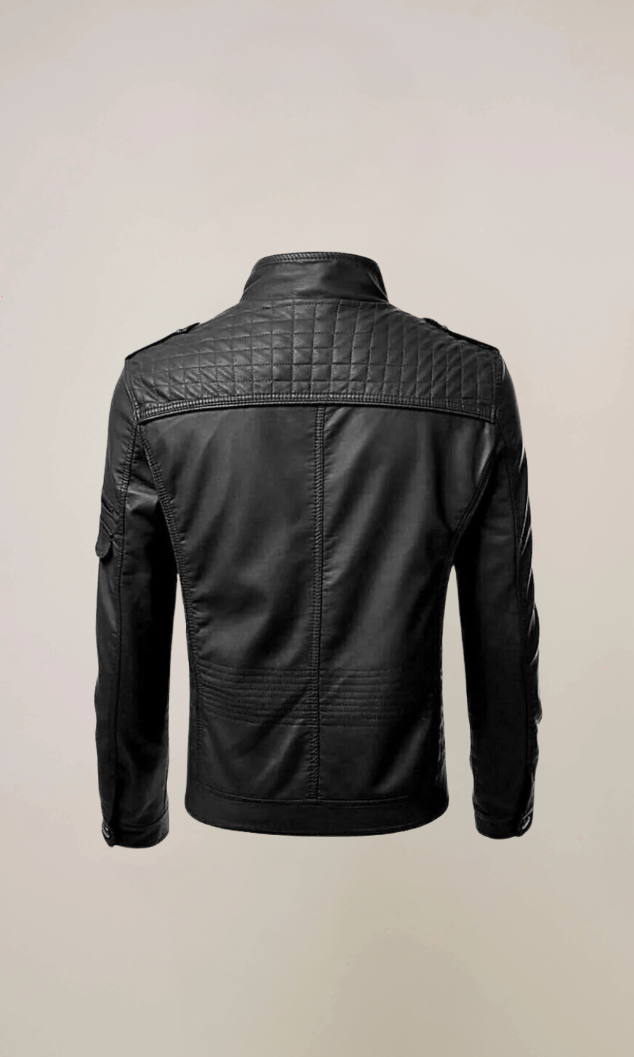 Men’s Biker Sheepskin Leather Jacket
