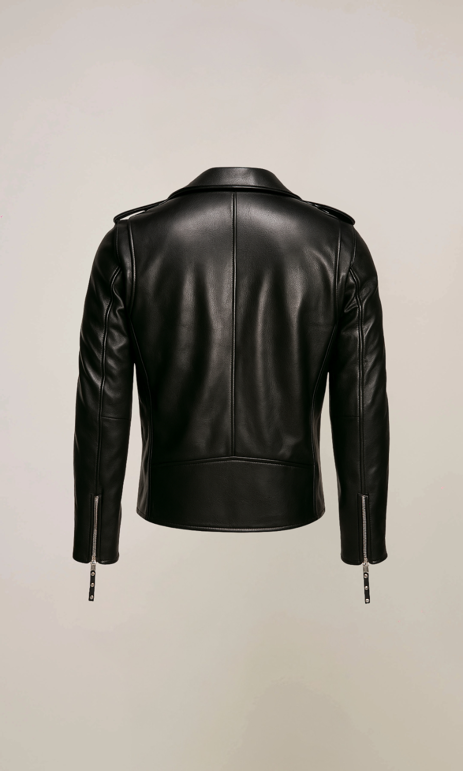 Men’s Black Double Rider Vintage Moto Leather Jacket