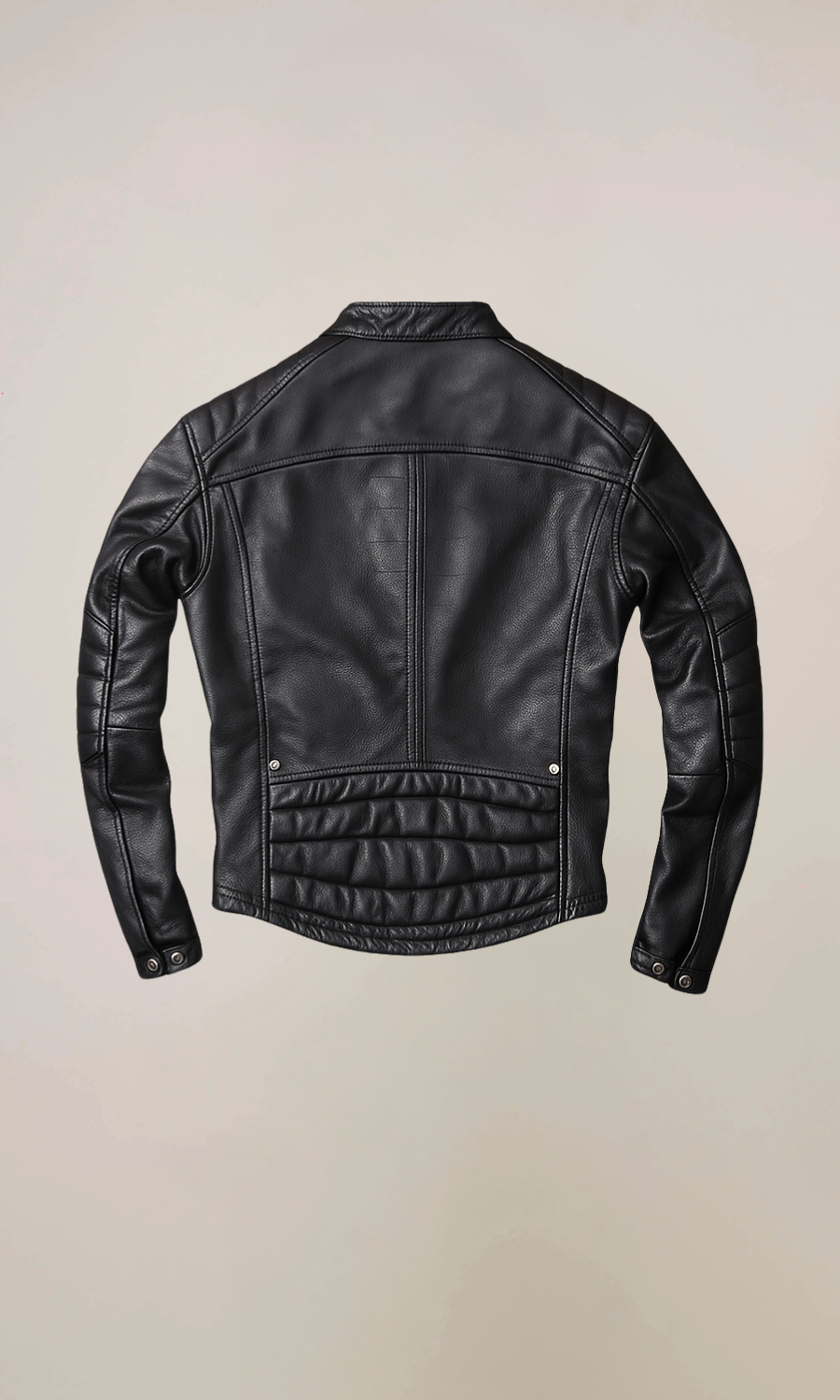 Men’s Cafe Racer Sheepskin Leather Jacket