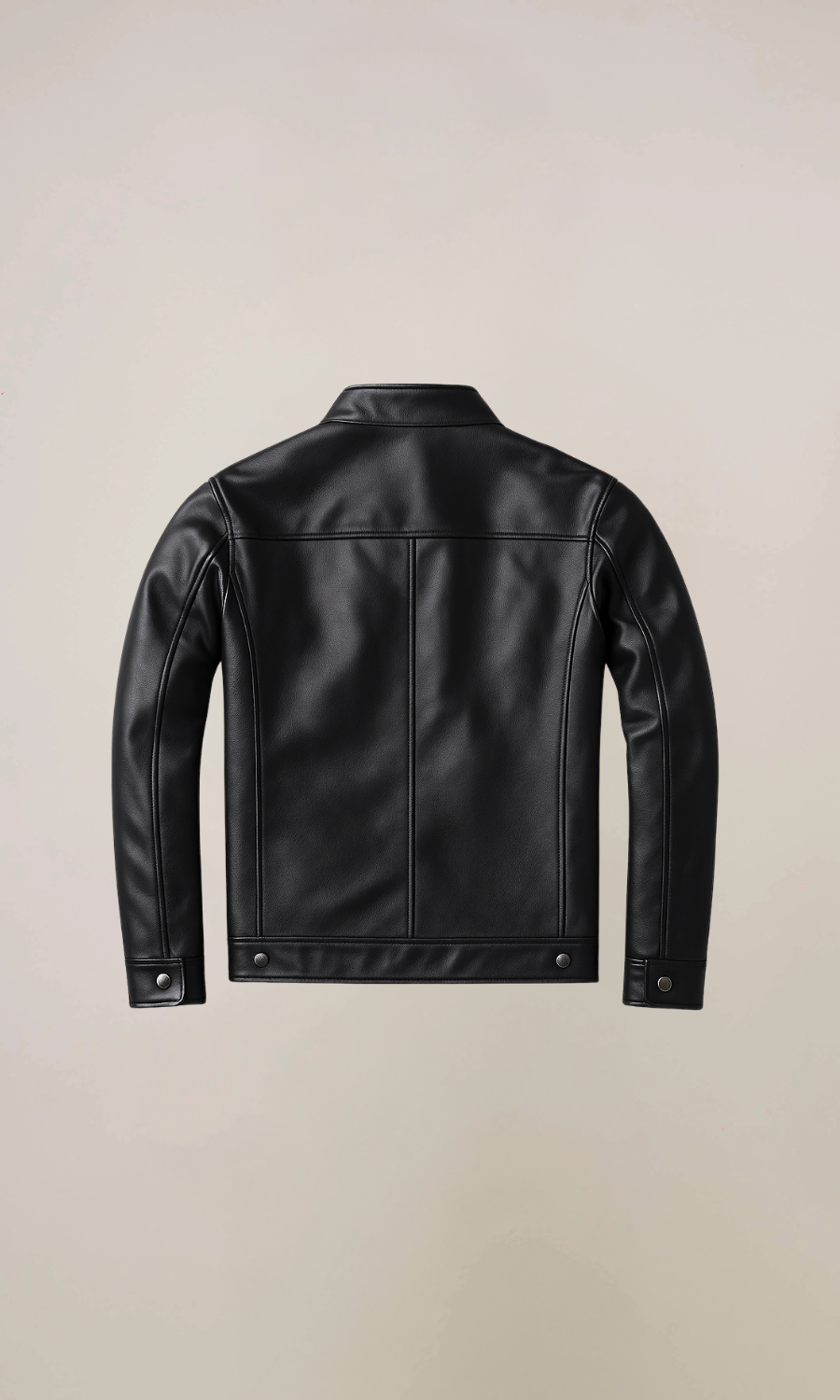 Men’s Black Cowhide Motorcycle Leather Jacket