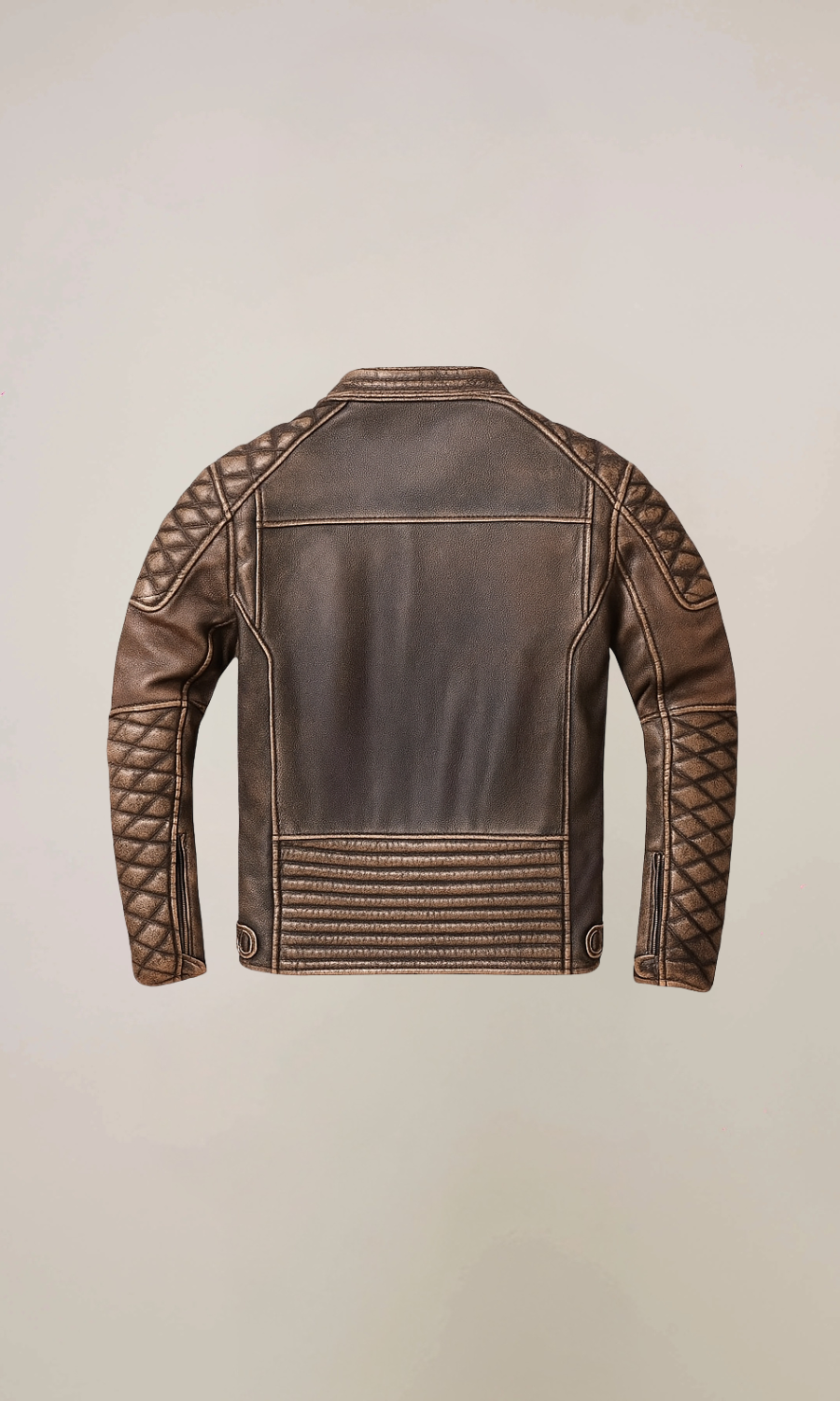 Men’s Vintage Cafe Racer Leather Jacket