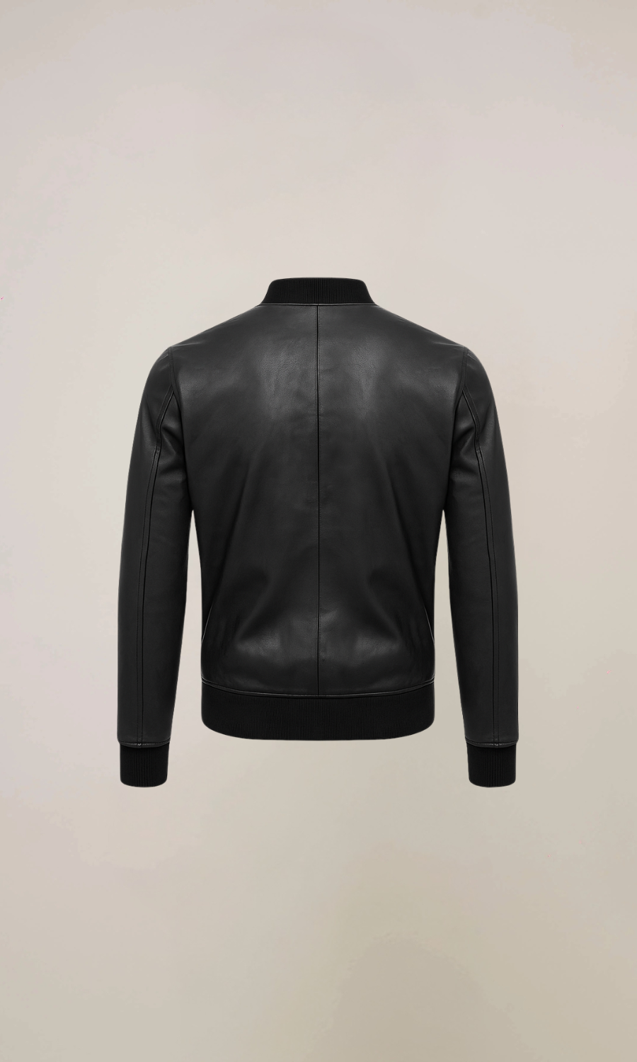 Men’s Black MA 1 Flight Bomber Leather Jacket