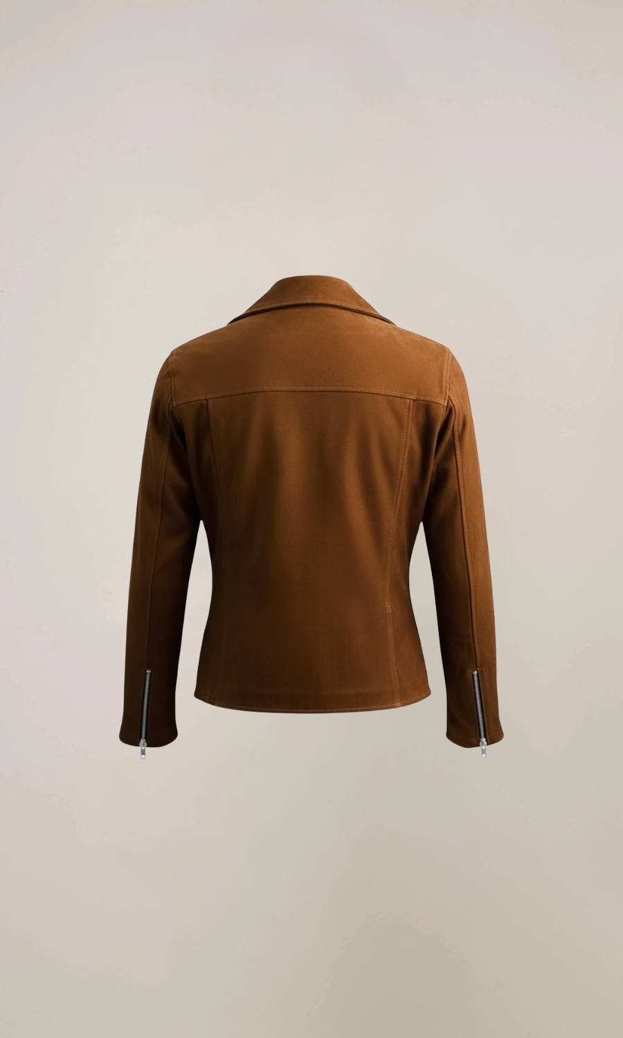 Men’s Brown Double Rider Suede Leather Jacket