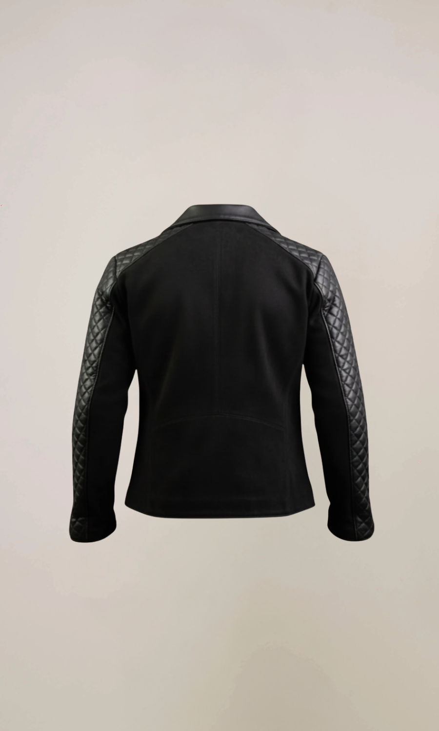 Men’s Stylish Cafe Racer Black Leather Jacket