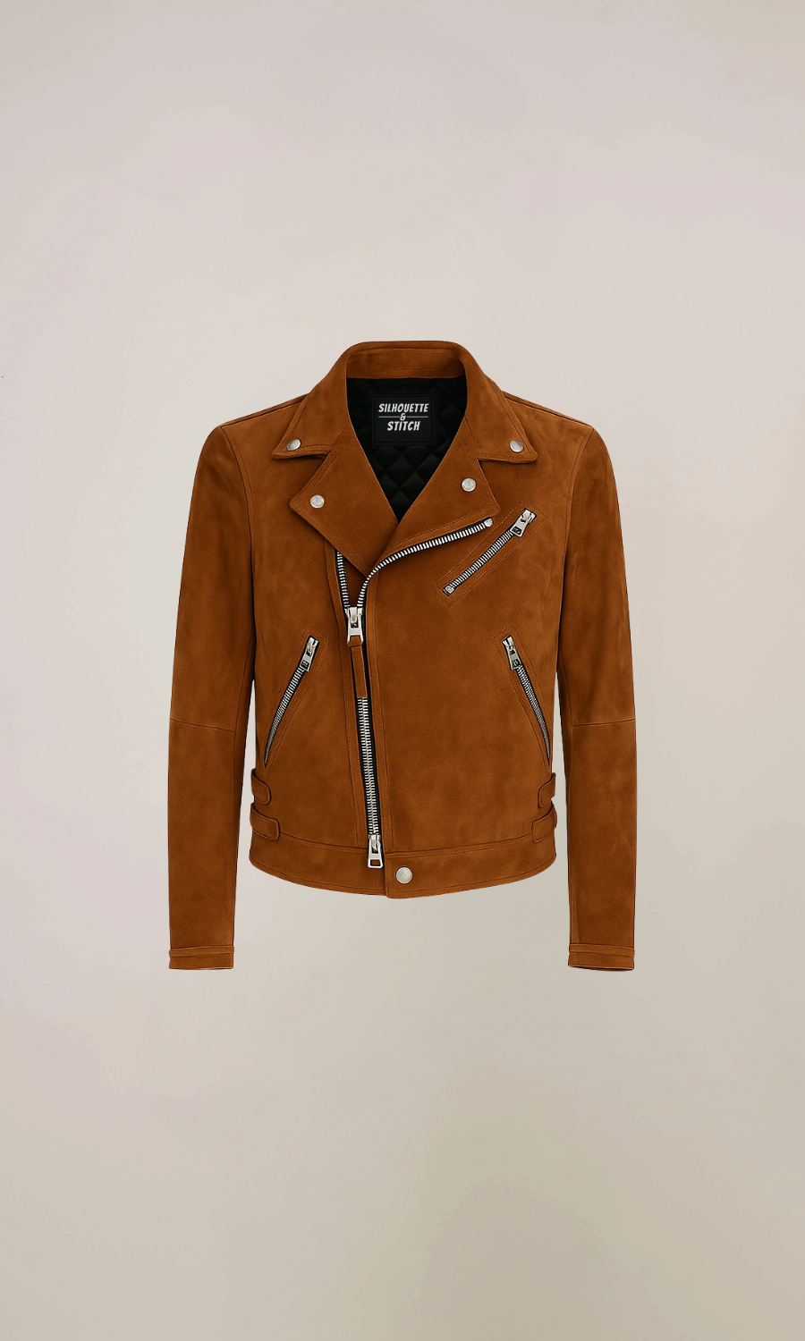 Men’s Brown Suede Leather Jacket
